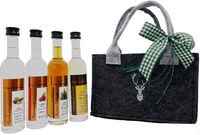 Tasche voller Genuss mit 4 Schnäpsen (je 100 ml)