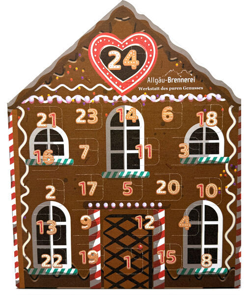 Schnaps-Adventskalender "Lebkuchenhaus"