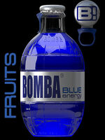 Bomba Energy Blue - FRUITS 250ml Glas-Fl./ DPG Pfand 0,25