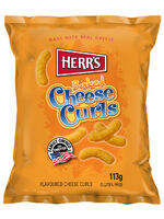 HERRs Baked Cheese Curls Flavoured Cheese Curls 113g. Beutel --
