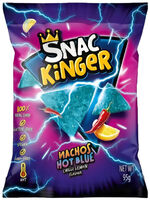 Snac Kinger Nachos Hot Blue Chili Lemon Flavour 95g. Beutel
