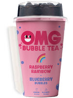 OMG Bubble Tea Raspberry-Blueberry 270ml Becher. Pfand 0,25