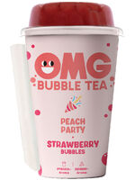 OMG Bubble Tea Peach-Strawberry 270ml Becher. Pfand 0,25